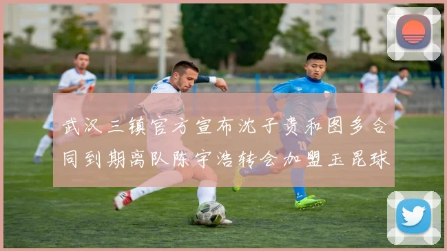 武汉三镇官方宣布沈子贵和图多合同到期离队陈宇浩转会加盟玉昆球队